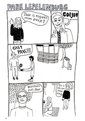 tekening: Milou de Waard pagina 14 uit De Inktblob